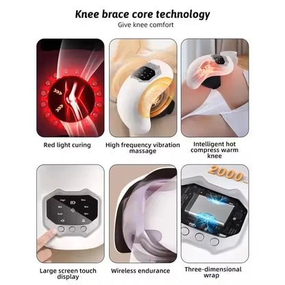 Smart Knee Massager with Heat & Vibration Therapy